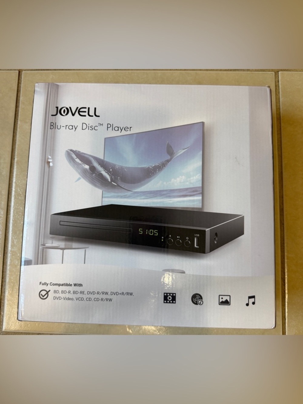 Jovell Blu-Ray Disc Player 1080p Full HD. Brand New Open Box